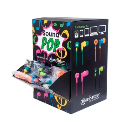 DISPLAY MANHATTAN 40 AUDIFONOS INTRAURICULAR SOUNDPOP 178822