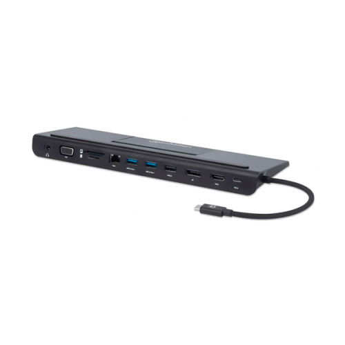 DOCKING STATION MANHATTAN USB-C A 11PTO 3 MONITORES C MST 100W 153478