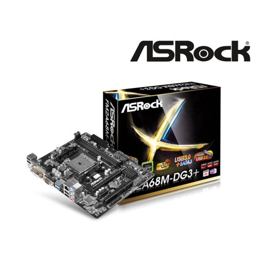 TARJETA MADRE ASROCK FM2A68M-DG3+ DDR3 USB 3.0 SOC FM2+