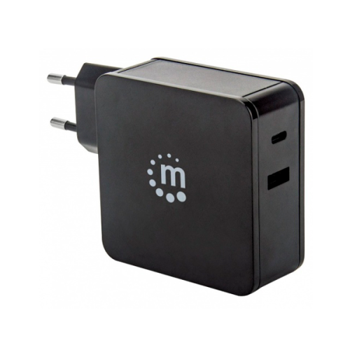 FUENTE DE PODER UNIV MANHATTAN PO DELIVERY 60W USB-C 2 4A USB-A 180214