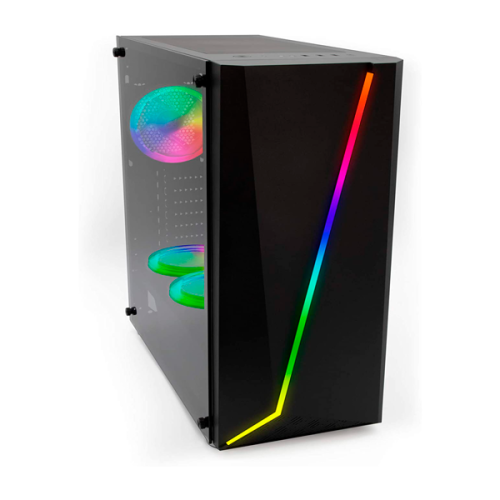 GABINETE YEYIAN YGA-68809 ARMAGEDDON 2200 LAT CRIST 3VENT RGB USB NEG