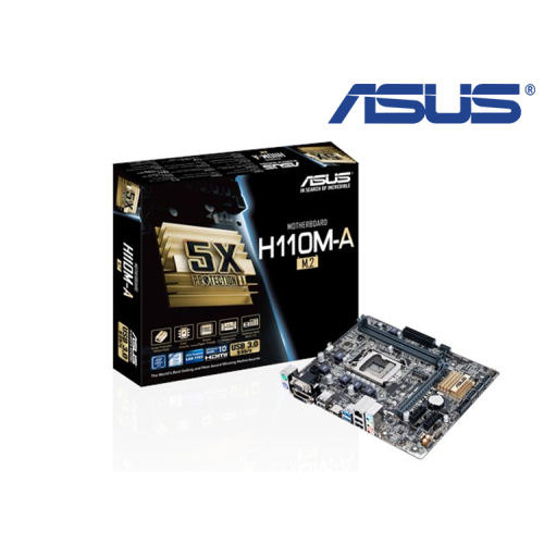 TARJETA MADRE ASUS H110M-A/M.2 DDR4 HDMI/DVI USB 3.0 1151 