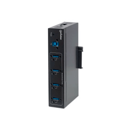 HUB MANHATTAN USB V3 0 4PTOS INDUSTRIAL FUENTE NO INCLUIDA 161411