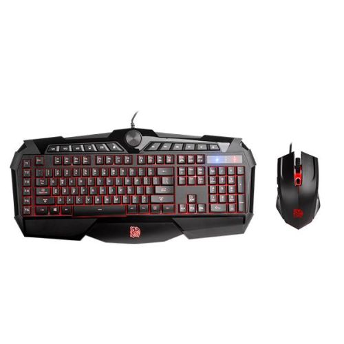KIT DE TECLADO Y MOUSE THERMALTAKE CHALLENGER PRIME RGB ESP KB-CPC-MBBRSP-01