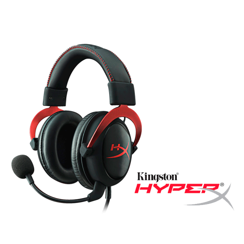 DIADEMA KINGSTON HYPERX CLOUD II GAMING ROJA KHX-HSCP-RD 