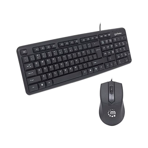 KIT TECLADO Y MOUSE MANHATTAN ALAMBRICO USB 178464