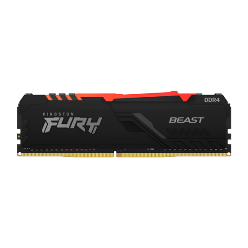 MEMORIA DDR4 KINGSTON FURY BEAST RGB 8GB 2666MHZ DIMM KF426C16BBA 8 