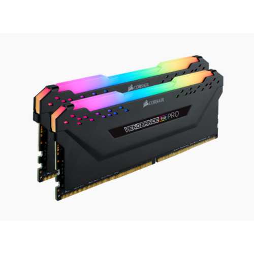 MEMORIA RAM DDR4 CORSAIR VENGANCE RGB PRO BLACK 16GB 3200 2X8 CMW16GX4M2C3200