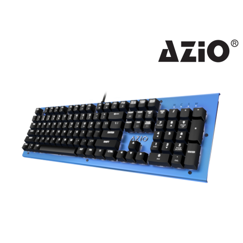 TECLADO AZIO HUE AZUL ALAMBRICO MECANICO SWT BROWN CON LUZ