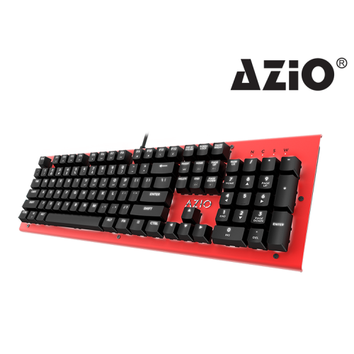TECLADO AZIO HUE ROJO ALAMBRICO MECANICO SWT BROWN CON LUZ