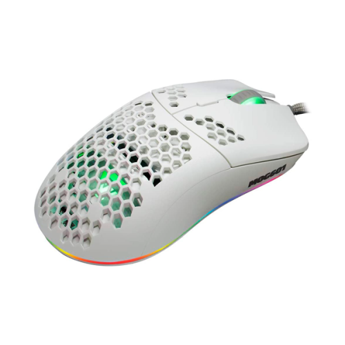 MOUSE GAME FACTOR PIXART 3389 16 KDPI 7BOTONES RGB BLANCO MOG601-WH