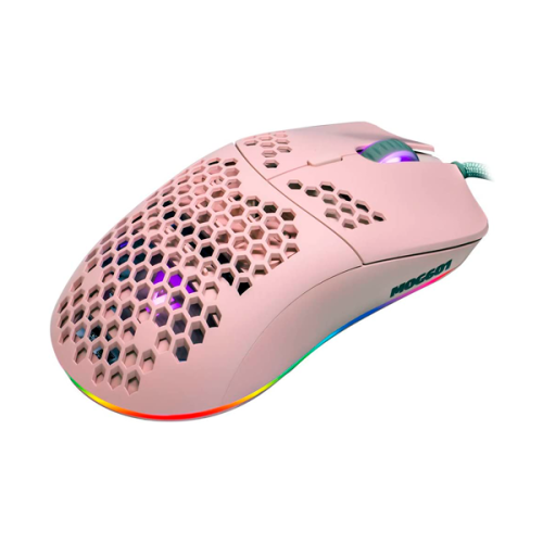 MOUSE GAME FACTOR PIXART 3389 16 KDPI 7BOTONES RGB ROSA MOG601-PK