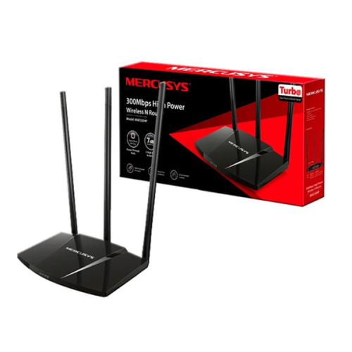 ROUTER ALTA POTENCIA MERCUSYS N300 3 ANTENAS 7dBi MW330HP