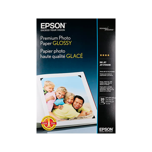 PAPEL EPSON PREMIUM GLOSSY PHOTO SB (13"x19"), (20 SHEETS)(S041289)