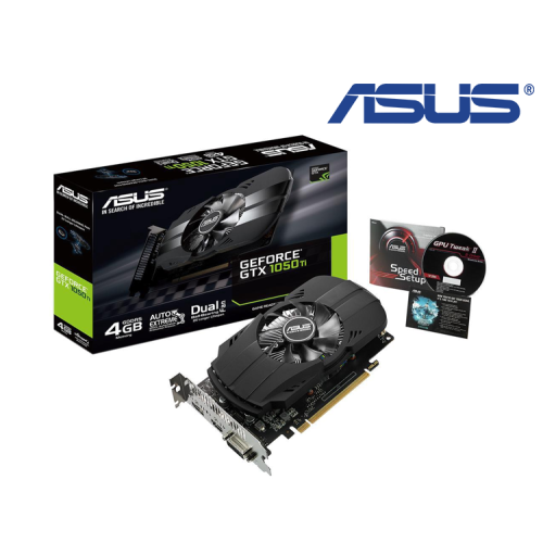 TARJETA DE VIDEO ASUS PH-GTX1050TI-4G 4GB DDR5 DVI/HDMI 128BIT