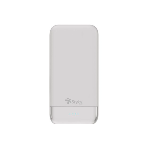 POWER BANK STYLOS, BLANCO 10000 MAH 2 USB LED ULTRAFE (STAPWB1W)