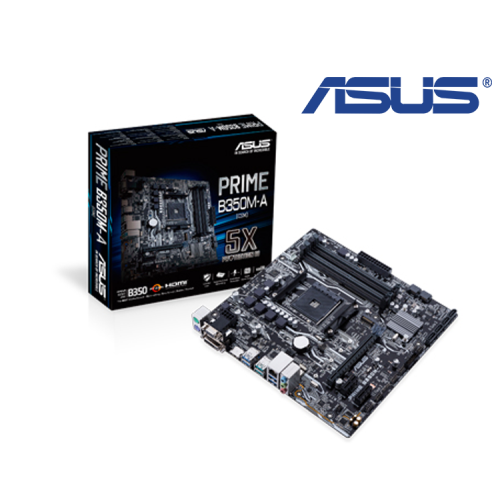 TARJETA MADRE ASUS PRIME B350M-A/CSM AMD RYZEN AM4 DDR4 HDMI DVI VGA M