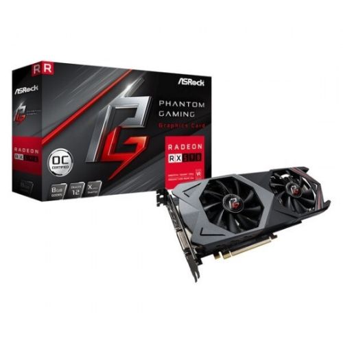 TARJETA DE VIDEO ASROCK PHANTOM GAMING X RADEON RX590 8G OC