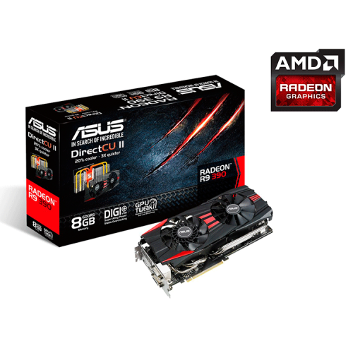 TARJETA DE VIDEO ASUS R9390-DC2-8GD5 8GB GDDR5
