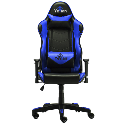 SILLA GAMING YEYIAN POLIURETANO ARMAZON METALICO, AZUL , DESCANSABRAZO