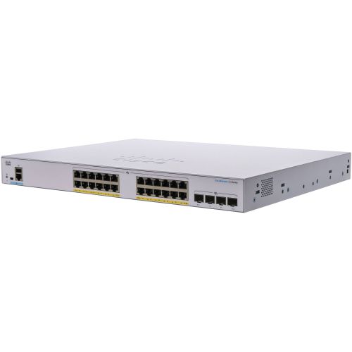 Switch Cisco CBS350 Administrable con 24 Puertos 10/100/1000 POE+ con 370W + 4 puertos 10G SFP+, el smartnet se adquiere por sepadao