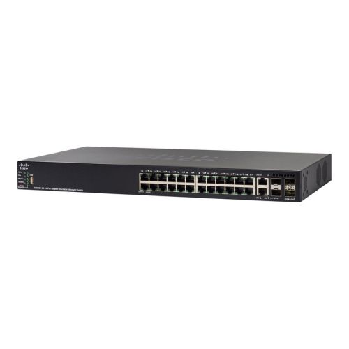 SWITCH CISCO SG550X-24MP-K9-NA 24POE+ 10/100 1000 382W 4X10(2X10GBASE-T+2XSFP+)