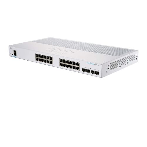 Switch Cisco CBS350 Administrable con 24 Puertos 10/100/1000 + 4 puertos 10Giga SFP+, el smartnet se adquiere por sepadao