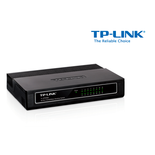 SWITCH 16 PUERTOS TPLINK TL-SF1016D 