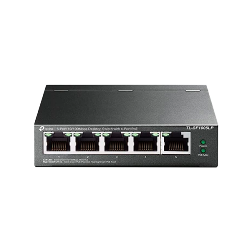SWITCHPOETPLINKDE5PUERTOS10 100MBPS POE4PUERTOS TL-SF1005LP