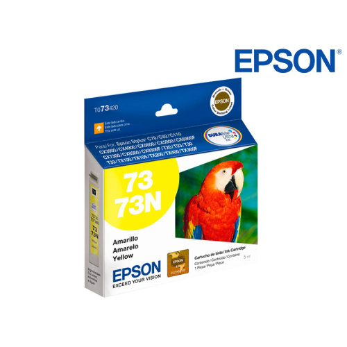 CARTUCHO EPSON T073 AMARILLO PARA 5600, CX3900/T30/ TX220 7ML (T07342 T073420-AL 