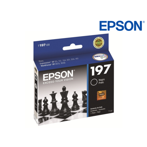 CARTUCHO EPSON NEGRO XP-20 /101/104 201/401 8ML (T197120-AL) T197120-AL