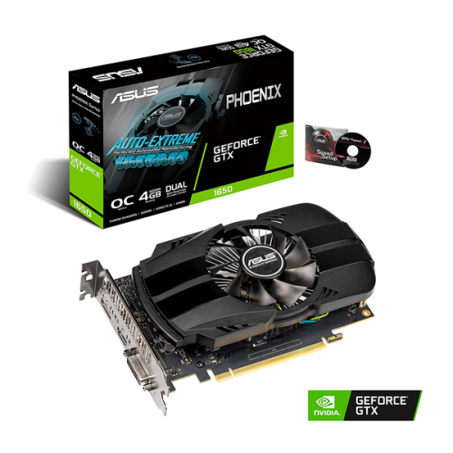 TARJETA DE VIDEO ASUS PH-GTX1650-O4G GDDR5 4GB DVI HDMI DISPLAY 1 4 