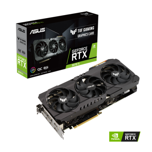TARJETA DE VIDEO ASUS TUF-RTX3070TI-O8G-GAMING 8GB GDDR6 HDMI/DP