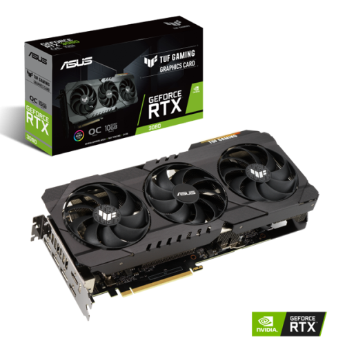 TARJETA DE VIDEO ASUS TUF-RTX3080-O10G-GAMING GDDR6X HDMI 2.1/DPORT