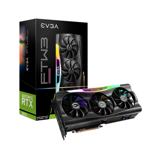 TARJETA DE VIDEO EVGA RTX 3070 FTW3 ULTRA 8GB GDDR6 08G-P5-3767-KR