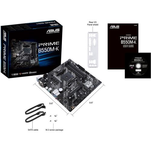 TARJETA MADRE ASUS PRIME B550M-K AMD RYZEN AM4 DVI-D/HDMI/D-SUB