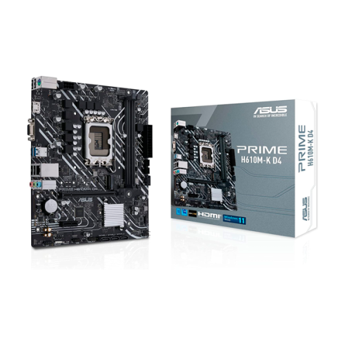 TARJETA MADRE ASUS PRIME H610M-K D4 MATX HDMI LGA1700 64GB DDR4