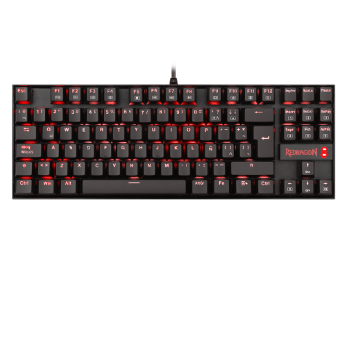 TECLADO GAMER REDRAGON K552-2-SP KUMARA BLACK, MECHANICAL KEYBOARD, SINGLE LIGHT, S 
