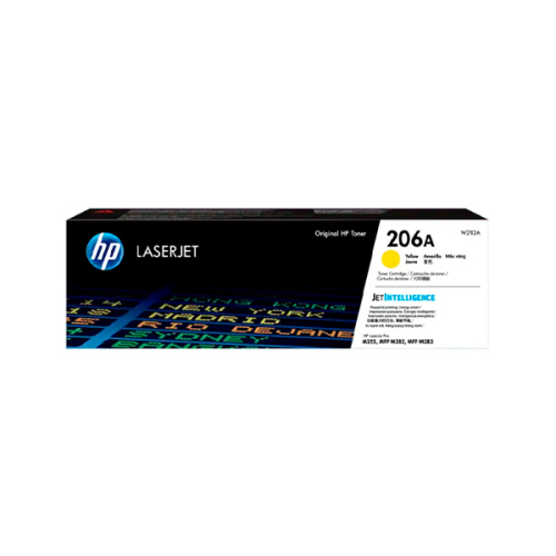 TONER HP 206A AMARILLO ORIGINAL 1350 PAGINAS (W2112A)
