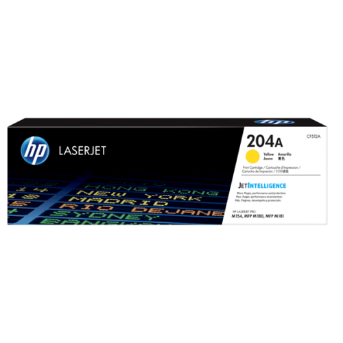 TONER ORIGINAL LASERJET HP 204A AMARILLO CF512A