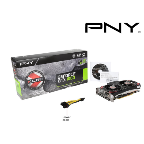 TARJETA DE VIDEO PNY VCGGTX10606XGPB-OC GTX 1060 XLR8 GAMING OC 6GB DD