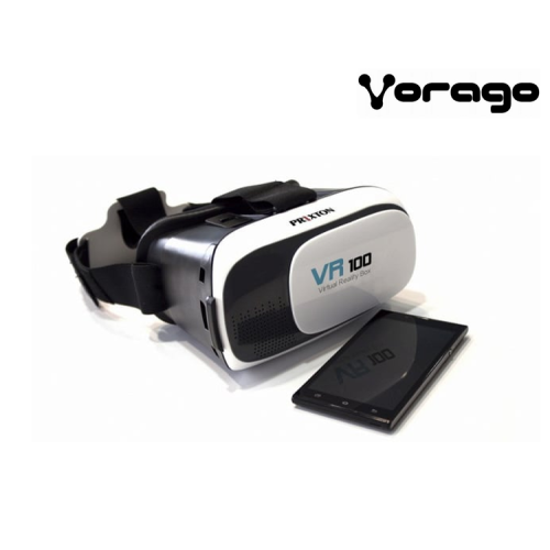 LENTE REALIDAD VIRTUAL VORAGO VR-100 BLANCO CONTROL AUDIFONOS