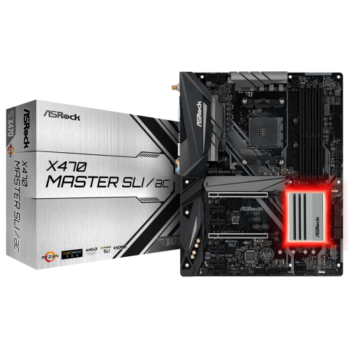 TARJETA MADRE ASROCK X470 Master SLI/ac HDMI DDR4 USB 3.1 SOC AM4